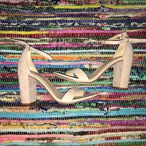 Super comfy lite pink/nude heels worn once